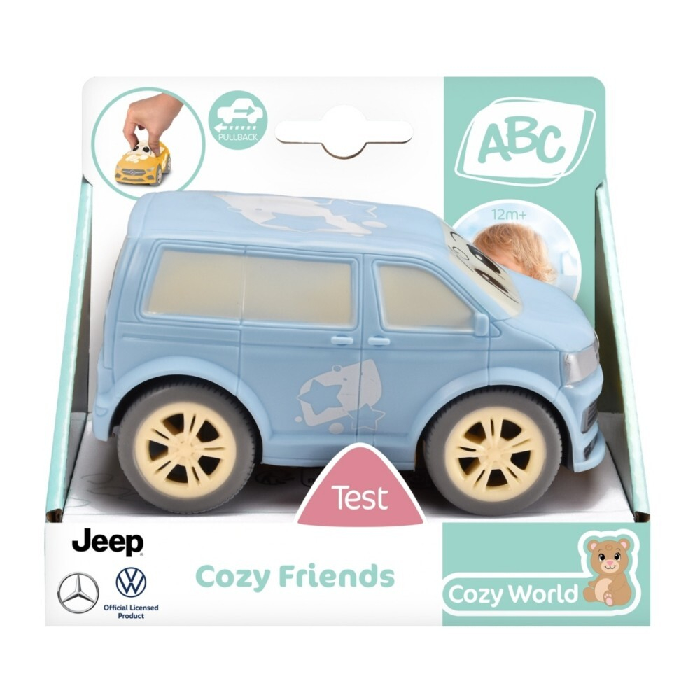 Dickie ABC - Синий автомобиль Volkswagen 11 см Cozy Friends toddler vehicle 4111013 / артикул   4111013 C  / GTIN 4006333088919