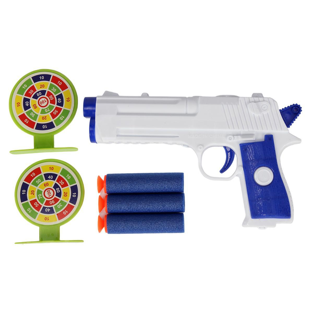 Пистолет с мягк.пулями, блистер 510D