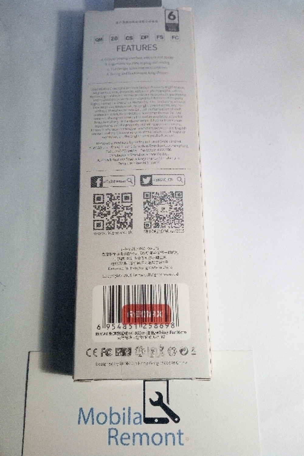 Кабель USB - MicroUSB Remax RC-050m Белый