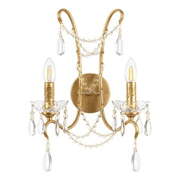 Бра 2*Е14 10430W золото/прозрачный Foil LOFT IT