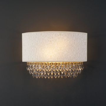 Бра в классическом стиле с хрусталем 305/2 бежевый с золотом Strotskis Empress Bogate's