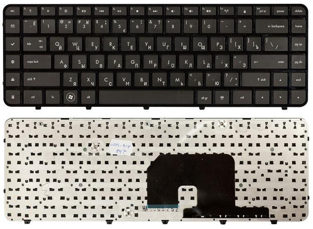 Клавиатура для ноутбука HP Pavilion DV6-3000 черная с рамкой
