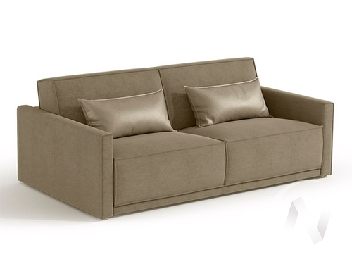 Диван прямой Лофт БД (велюр бежевый)