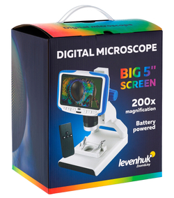 Микроскоп цифровой Levenhuk Rainbow DM500 LCD - фото 3