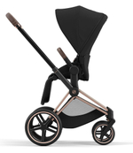 Коляска 3 в 1 Cybex Priam IV Rosegold complete и автокресло Aton S2 i-Size Ocean Blue Sepia Black