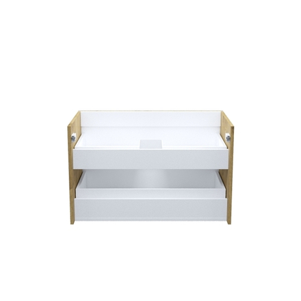 Тумба подвесная IDDIS Bild, 80 см, дуб светлый, BIL80V0i95