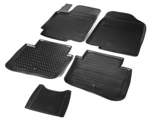 Коврики в салон автомобиля Rival для BMW X5 G05 2018-н.в., полиуретан, с крепежом, 5 частей, 10502001