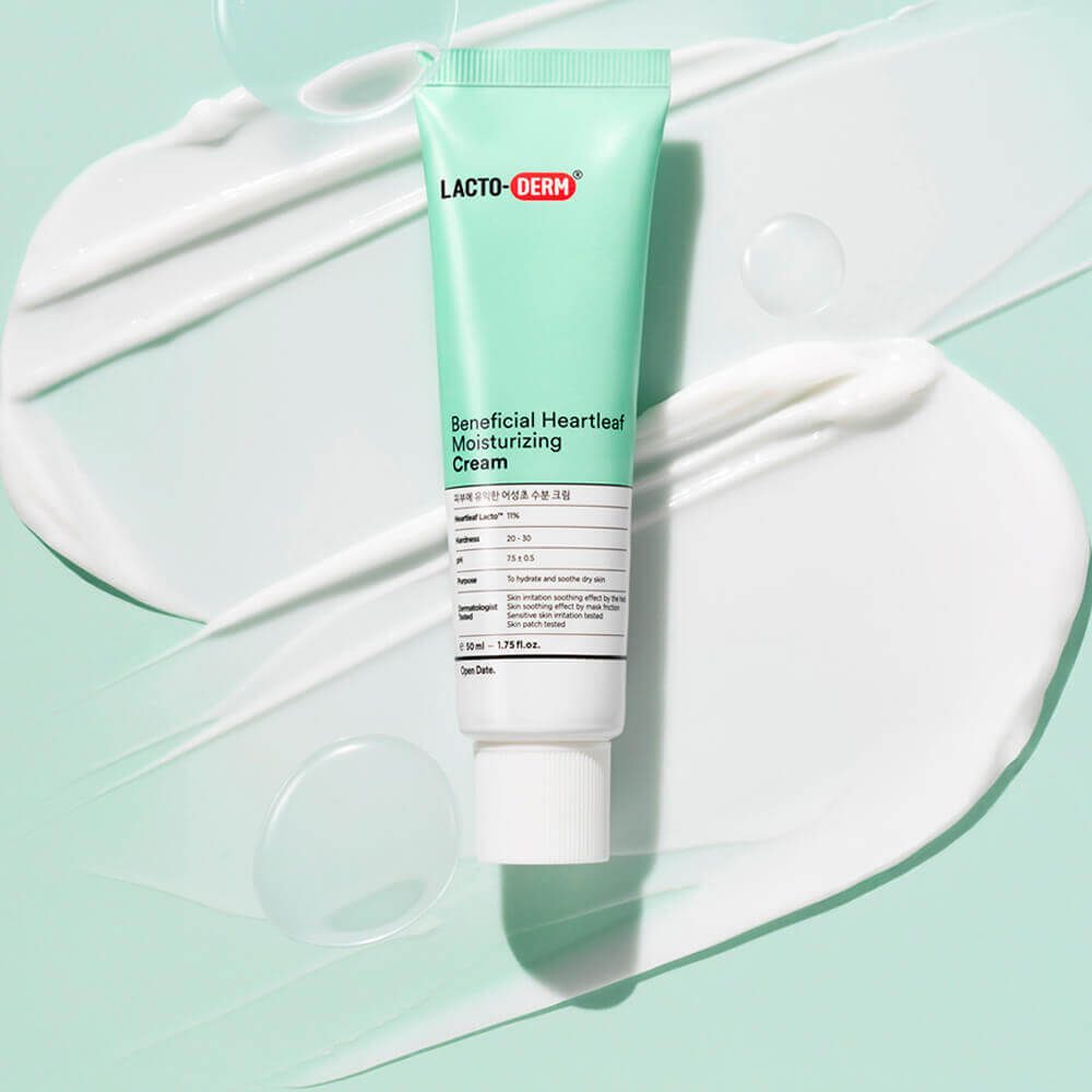 Успокаивающий крем с пробиотиками и хауттюйнией LACTODERM Beneficial Heartleaf Moisturizing Cream