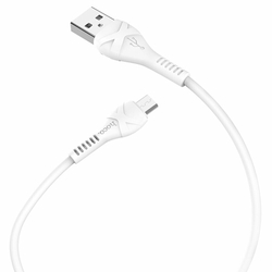 Кабель USB - микро USB HOCO X37 Cool power, 1м, 2.1A, белый