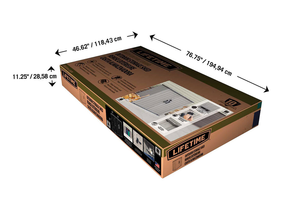 Ящик-шкаф WoodLook, 3100 л, серый
