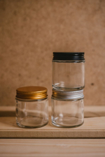 Прозрачные банки 120 мл с крышками, 25 шт