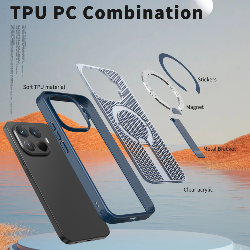 Прозрачный чехол Mesh Pro Magnetic Case для Xiaomi 15T Pro