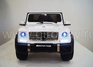 Детский электромобиль River Toys Mercedes-Benz-G65-AMG белый