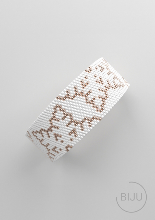 Схема PEYOTE, Схема браслета мозаичное плетение, узор из Miyuki Delica 11/0, файл PDF, №430