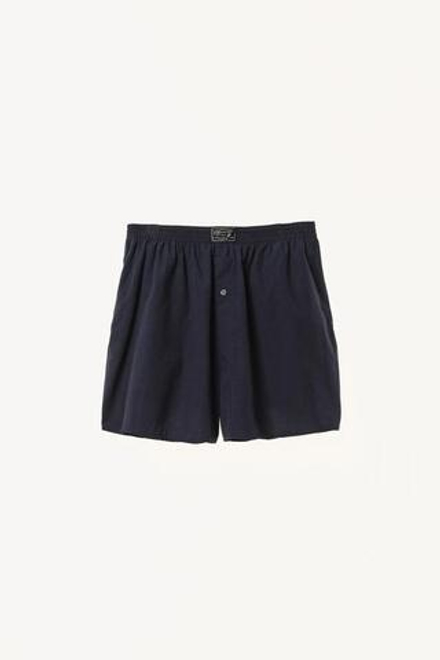 ZARA X WILLY CHAVARRIA БОКСЕРЫ ИЗ ПОПЛИНА, ТЕМНО-СИНИЙ