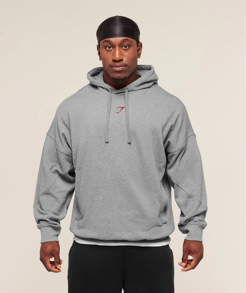 Толстовка GYMSHARK Power Hoodie Grey