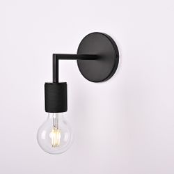 Бра Rh Utilitaire Single Sconce Black By Imperiumloft