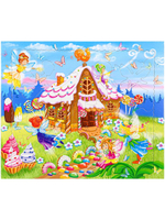 Пазл-рамка с фигурными элементами "Пряничный домик"