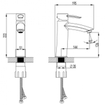 Смеситель для раковины Lemark Atlantiss - LM3237C