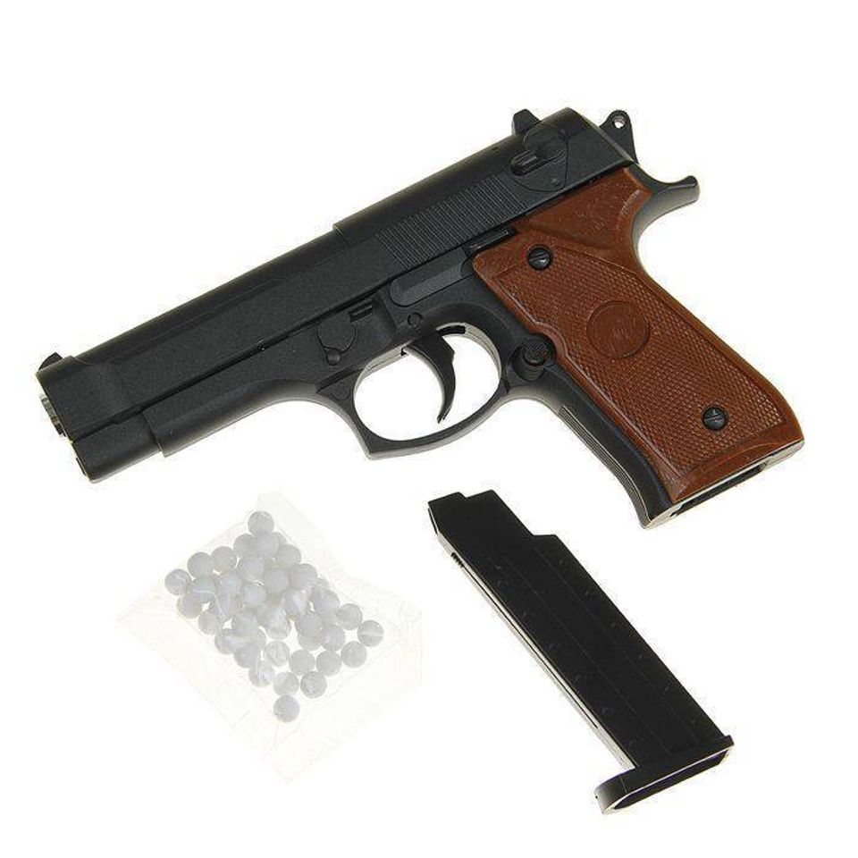 Пистолет пружинный Galaxy Beretta 92G.22 мини 1808962