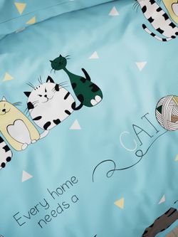 Наволочка комплект 2шт поплин Сказка "Коты Эрмитажа" 50x70 см на молнии