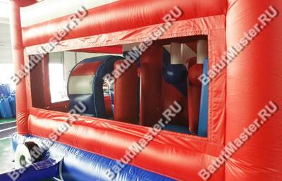 Детский надувной батут "Весёлые пожарные", 5*4*3,2 м