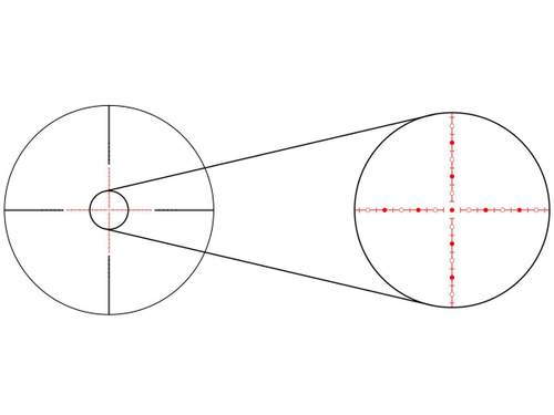 Прицел Gaut Obsidian 1-8x24, сетка 62 (Half MD)