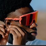 Спортивные очки с диоптриями HILX Samurai / Matt Solid Red / Red Polarized Lens + Clear Lens