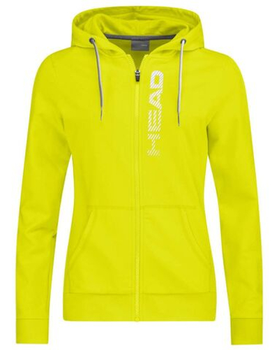 Женская теннисная куртка Head Club Greta Hoodie FZ W - Yellow