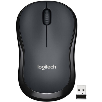 Мышь Logitech M220 Silent Wireless 2.4 GHz, Black/Charcoal