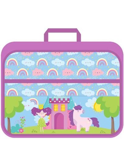 Папка с ручками А4 ArtSpace "Princess", полиэстер, на молнии, 50мм ПТР-111-42170