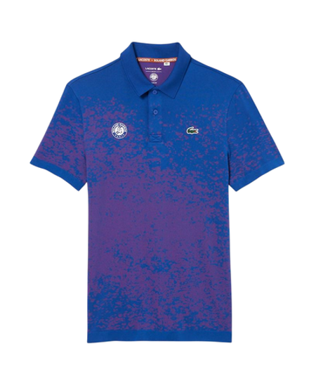 Теннисное поло Lacoste Slim Fit Roland-Garros Edition Sport - blue/pink