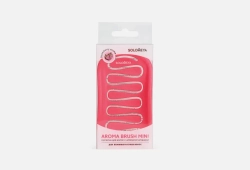 SOLOMEYA Арома-расческа для сухих и влажных волос с АРОМАТОМ КЛУБНИКИ МИНИ Aroma Brush for Wet&Dry hair Strawberry mini
