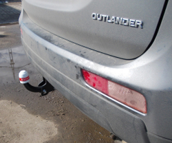 Фаркоп Mitsubishi Outlander 2012-2022, условно-съемный,(без электрики) Трейлер.7140