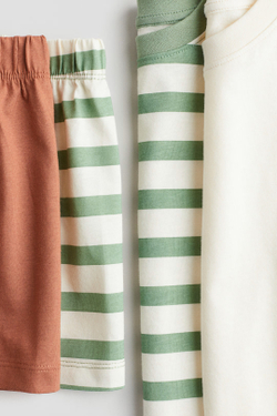 H&M Пижамный комплект из трикотажа с принтом ( 2 шт.), полоски