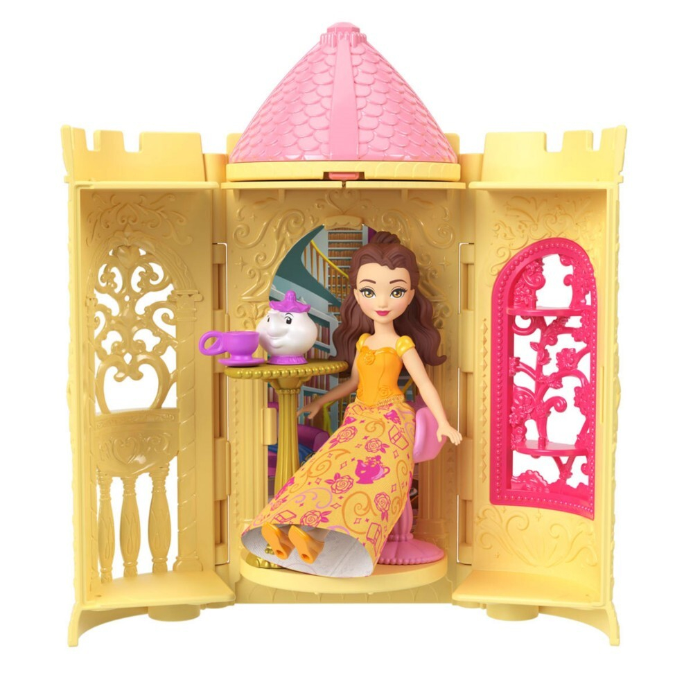Disney Princess - Малиновая турель с компактным набором Принцесса Белла JBL39