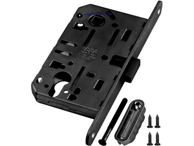 Замок с магнитной защелкой AGB ПОЛАРИС B06102.50.93.567 WC черный с ответ/пл