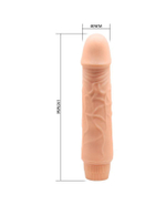 Телесный вибратор-реалистик Jeff - 19,5 см.