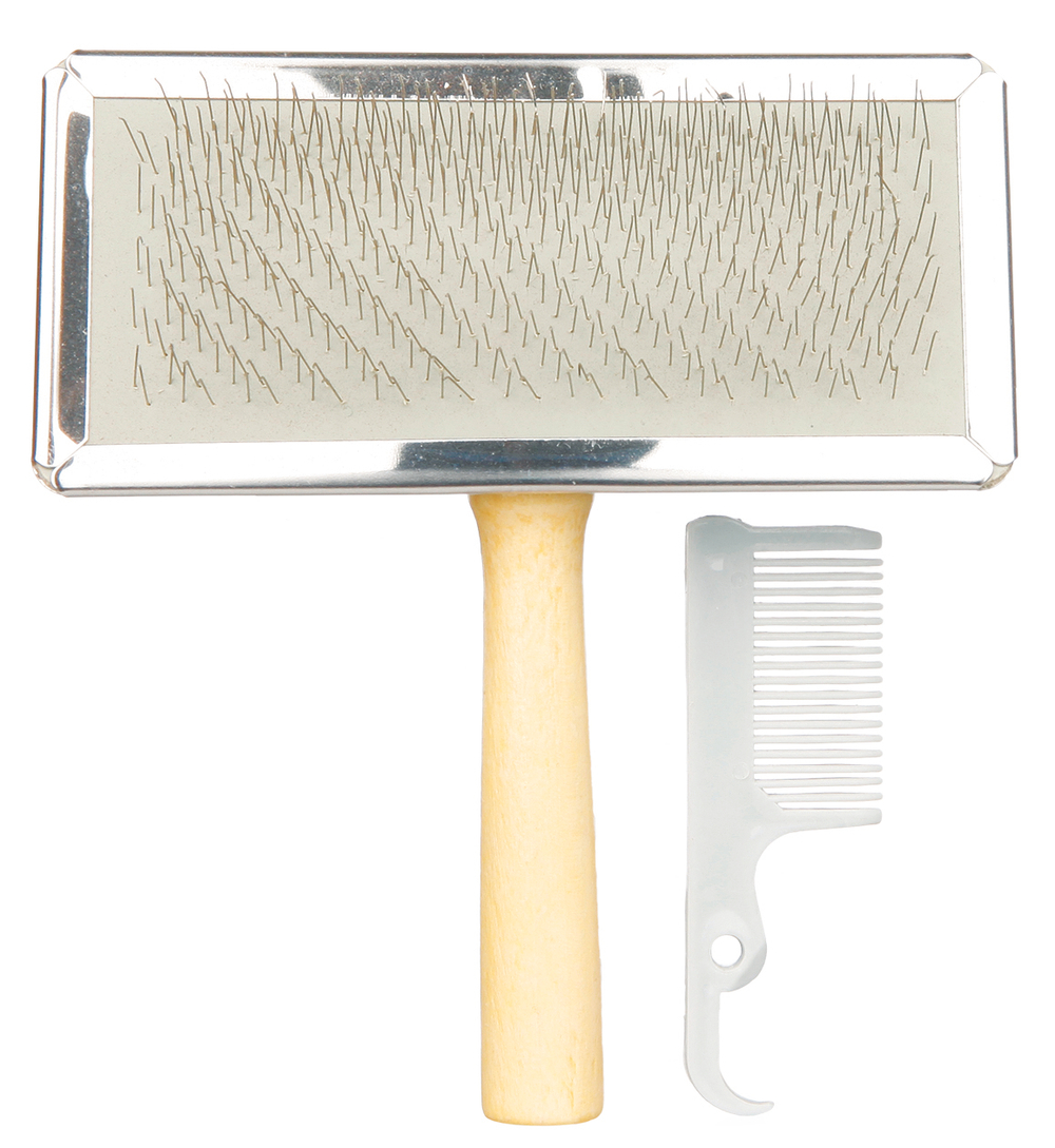 Щетка для собак и кошек Trixie Soft Brush, размер 14х11.5см., синий