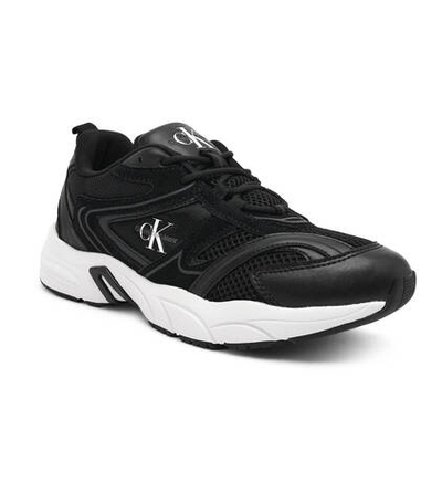 кроссовки retro tennis CALVIN KLEIN JEANS - черный(YM0YM00589)