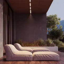 Уличный трековый светильник Точки / Points Elasity IP 3000К 10Вт 45° черный Outdoor o-tr01-2-s-10wb3k