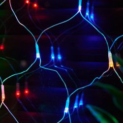 ULD-N2520-240-DTA MULTI IP20 Сетка светодиодная с контроллером. 240 светодиодов. 2.5х2 м. разноцветная. IP20. провод прозрачный