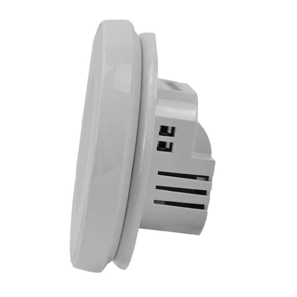 Floor heating thermostat Elephant T2RM-WF, body material - plastic, color - white, electronic control