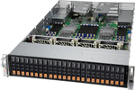 Сервер Supermicro SuperServer SYS-240P-TNRT SYS-240P-TNRT_6348H форм-фактор 2U/Intel Xeon Gold-6348H(2.3GHz)/ DDR4-3200 LRDIMM/RDIMM/ 24x2.5",M.2