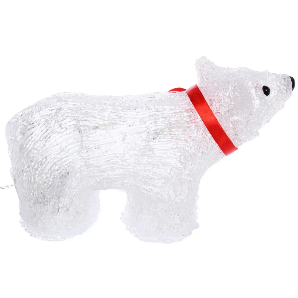 Фигура светодиодная «Снежный мишка» 21,5*9*12 см, 20 ламп LED, авторежим, 220V, Белый