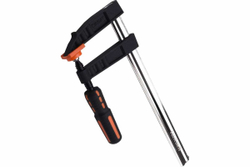 Реечная струбцина HARDEN, усиленная, 2-х компонентная рукоятка, 120*600 мм 600306