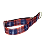 Широкий ошейник полуудавка для собак Шотландка Lapalandia 40 мм