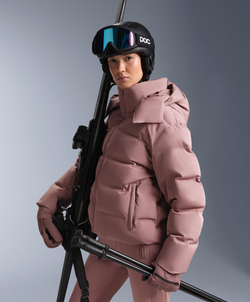 OYSHO Водонепроницаемая пуховая куртка Minardi Piume SKI, фиолетово-розовый