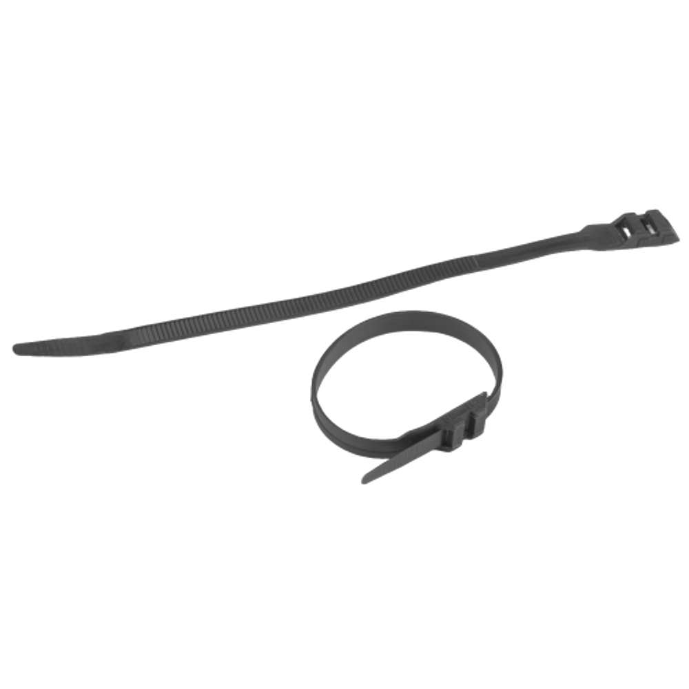 Кабельная стяжка ЭРА NO-224-594 (хомут) нейлоновая для СИП с горизонтальным замком 9.0 х 360 мм чёрная (100 шт/уп)