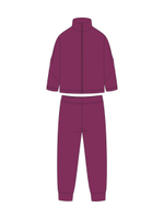 Костюм д/девочки флис "Горизонт-1" КМ-842/1 р.122, Баклажан (Ивашка)
